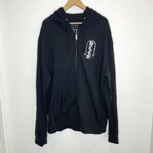 Blackcraft Never Trust The Living Full Zip Hoodie Sweatshirt Mens XL Black